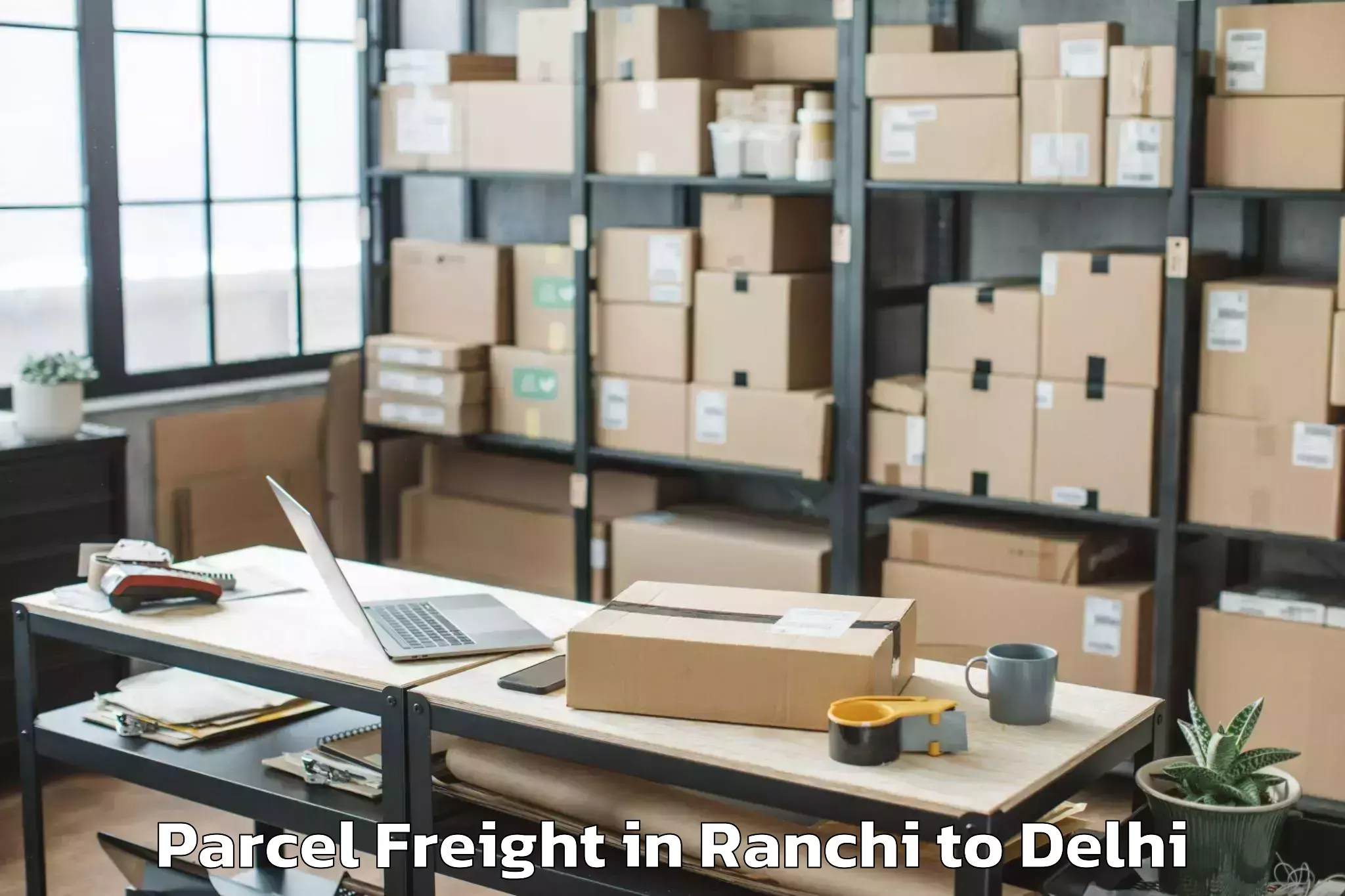 Easy Ranchi to Delhi Cantonment Parcel Freight Booking